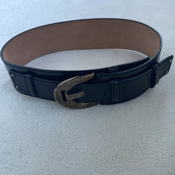 CELINE BLACK LEATHER BELT, XS - Picture 12 of 14